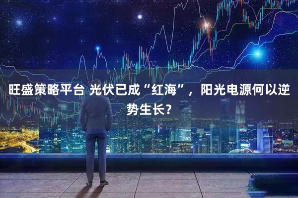 旺盛策略平台 光伏已成“红海”，阳光电源何以逆势生长？
