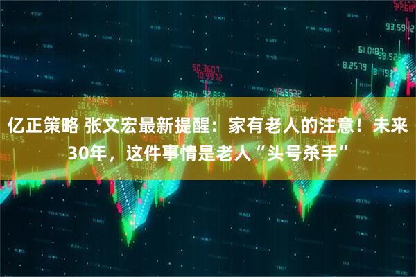 亿正策略 张文宏最新提醒：家有老人的注意！未来30年，这件事情是老人“头号杀手”